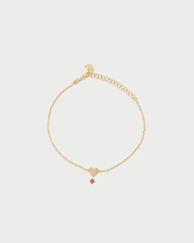 Bracciale mini cuore e punto luce - brz-024 cuo au